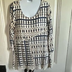 Skyes the limit shirt size M 3/4 sleeves; light enough for summer